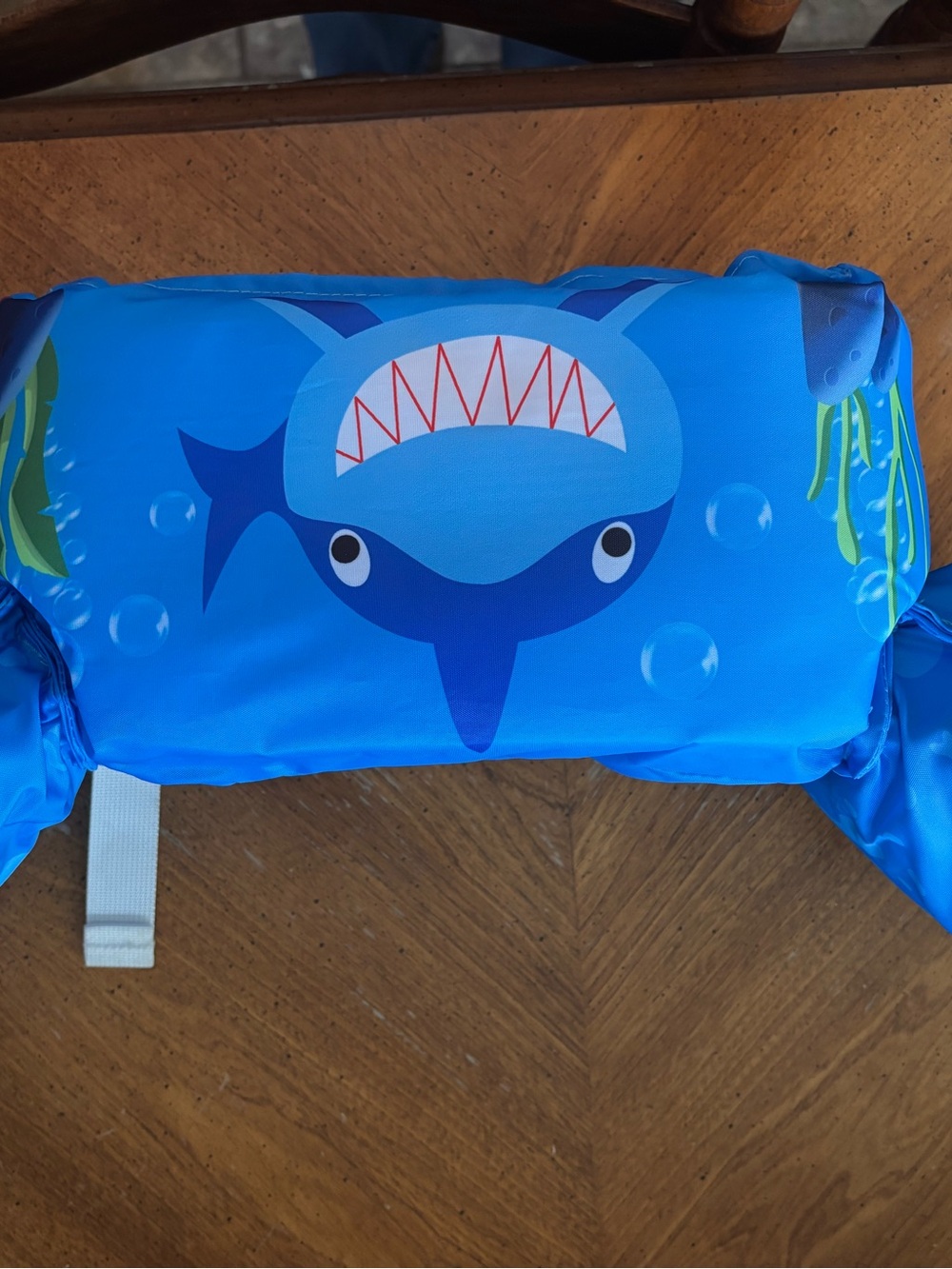 Source Unknown Blue Kids Swim Float Vest with Shark Graphic